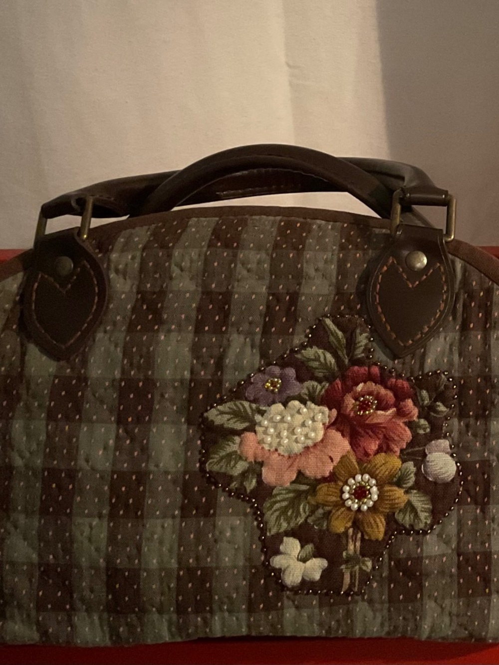 Handmade fabric handbag